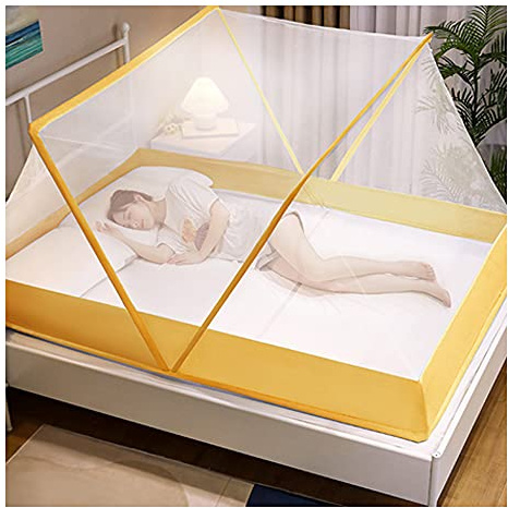 Foldable Mosquito Net for Adults & Kids - Compact Bug Cover for Camping, Outdoor Use & Home - Easy Setup Bed/Couch Protection (Size: 160x190x80cm, Color: 3)
