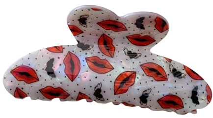 Haarspange mit einzigartigem Lippen-Design, für Damen und Mädchen, Acryl, einzigartiges Haarzubehör, geeignet für verschiedene Frisuren