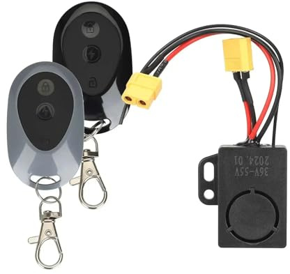 AQXYWAZQ Elektroroller-Diebstahlsicherung, Alarmanlage for M365 Pro 1S Pro2 for Max G30 G30D 36–55 V, 115 dB(for Ninebot Max G30)