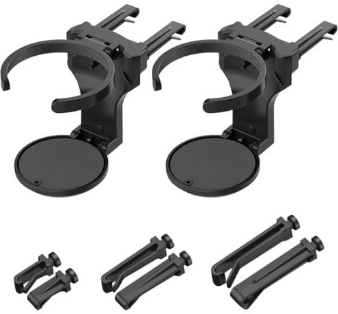 Tomedeks 2 Pcs Portavasos Coche, Portavasos Coche Ajustable Universal, Multifuncional Portavasos para Automóvil, Soporte para Coche,para Botella,Latas De Bebidas,Tazas Termo, Cenicero