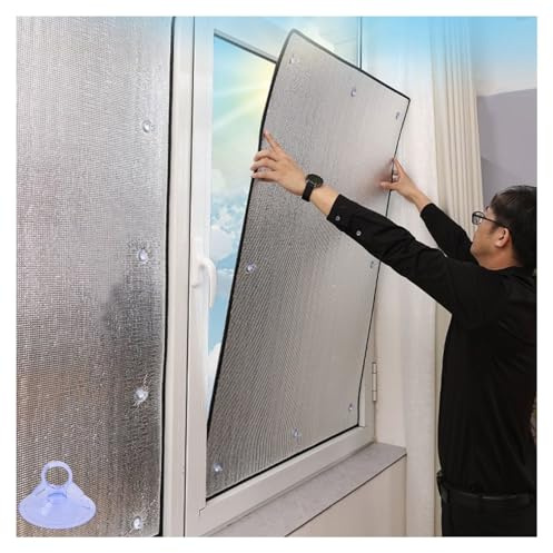 Pellicola Per Finestre Oscuranti Protezione Solare Privacy Per Vetro, Pellicola Isolamento Termico Riflettente Termico,Controllo Del Calore,Riflettente,Stanza Sole Vetri Anti UV(70x180cm)