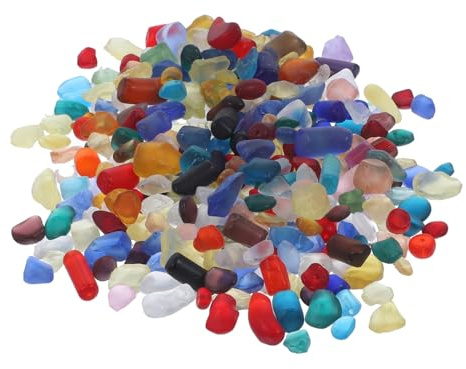 VICASKY Graviers Décoratifs pour Aquarium Verre Pierres Lisses Naturelles pour Terrarium et Bassin Galets Sûrs pour Poissons Eau Douce et Salée