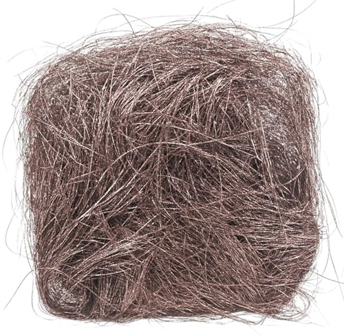 MIJOMA Angel Hair Tinsel Decorative Fibres - Shiny Christmas Decoration for Crafts & Design - Ideal for Tree, Arrangements, Advent Wreath & Table Decoration (Dusky Pink)