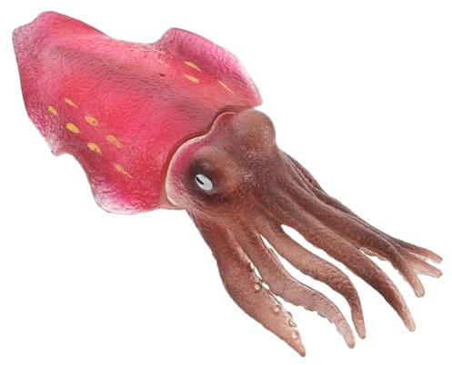 Toddmomy Gefälschter Tintenfisch – Realistische kleine Tintenfischstatue, Simulation von Meerestierfiguren – Lebensechte künstliche Meerestierfigur, Schreibtischdekoration für Partys mit