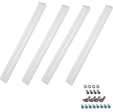 Heavy Duty Drawer Repair Kit, Suitable for Solid Wood, MDF and Chipboard, Reinforce All Types of Drawers, Silver, 1 Set