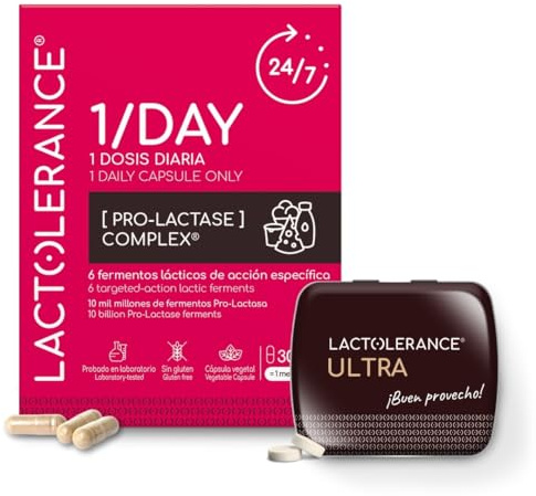 LACTOLERANCE Pack Scoperta ULTRA & 1/DAY, Lattasi, Lipasi, Probiotici