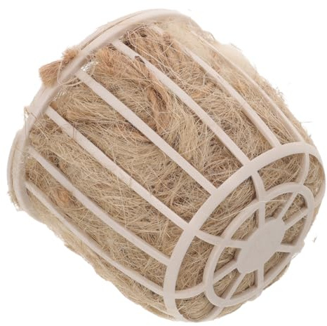 NUSITOU Caja Nido para Aves Material de Yute y Plástico Resistente, Estimulación Mental para Pájaros y Aves en Jaula