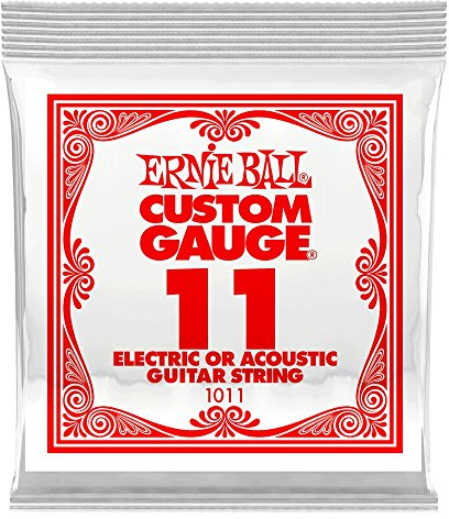 Ernie Ball 1011 Slinky Plana Cuerda para Guitarra Electrica 0.11