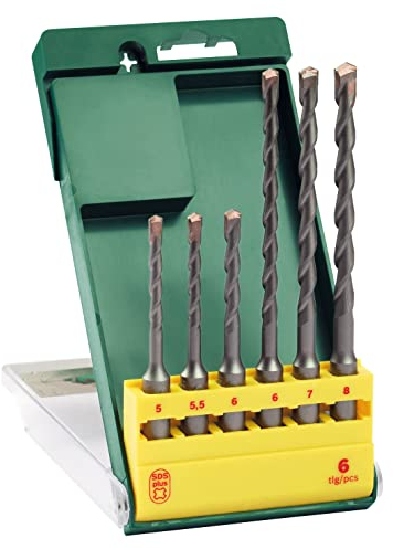 Bosch BSH019448 2607019448, Set di punte SDS Plus per trapano, 6 pz.