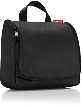 reisenthel toiletbag schwarz - praktischer Kulturbeutel mit Haken, wasserabweisendes Material