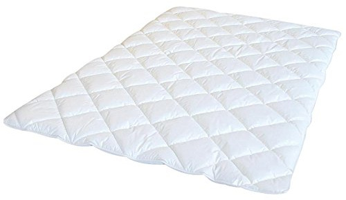 Softsan Sommerdecke Bio Hygienic 135x200 cm allergikergeeignet, leichte Mikrofaser-Bettdecke mit Bio Baumwoll-Bezug, waschbar
