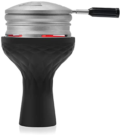 Shisha Kopf Set mit Smokebox HMD – Kitosun Vulcan SmokeBox HMD + Neu Wasserpfeife Silikon Phunnel Kopf Kohle Halter Shisha Wärmemanagement Holzkohle Smoke Box Brenner mit Windabdeckung Raucher Zubehör