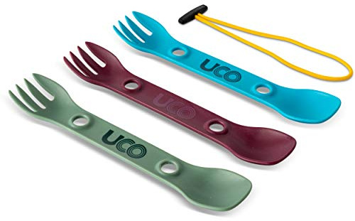 UCO Mini Spork Camping Combo Spoon-Fork Utensil For Kids, 3 Pack