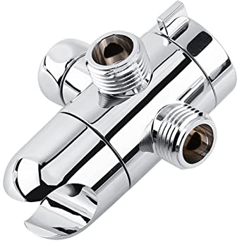 Deviatore per acqua a 3 vie e supporto per soffione doccia Supporto per braccio combinato Staffa di fissaggio valvola montata Bagno Hotel