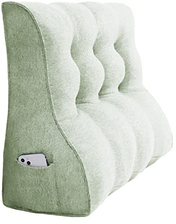Rucener Rückenlehne Kissen Hohen Rückenlehne Kissen Großen Dreieckigen Kissen Hohen Rückenlehne für Bett Perfekt AlsKissen Zum Fernsehen und Lesen Gibt Es in Vielen Größen Lvory 100 cm