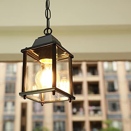 ILmira Lanterne en Verre étanche Lampe Suspendue extérieure Porche extérieur Jardin Cour Suspension E27 Moderne européen Raisin Treillis galerie pavillon Suspension Auspicious Clouds