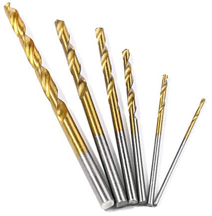 25-teiliges M2 HSS 6542 Spiralbohrer-Set, 1–13 mm beschichteter Bohrer mit Metallbox for Holz- und Metallbohrungen