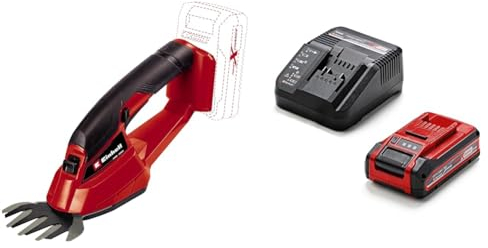 Einhell Akku-Grasschere GC-CG 18/1 Li Power X-Change (Schnittbreite Grasschneideblatt 100 mm, Softgrip, Metallgetriebe, inkl. 3,0 Ah Plus Akku & Ladegerät)