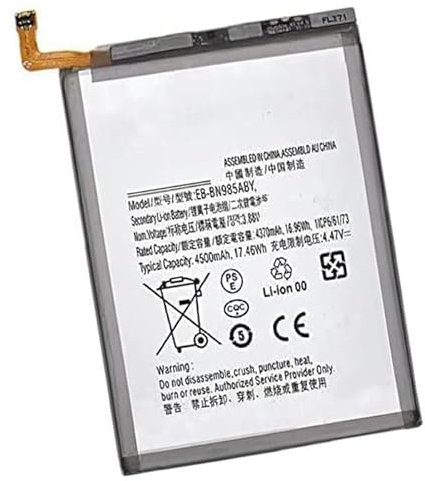 Generic Ukkipower 4500mAh EB-BN985ABY 1ICP6/61/73 Replacement Battery Compatible with Galaxy Note 20 Ultra 5G SM-N986 SM-N986B/DS