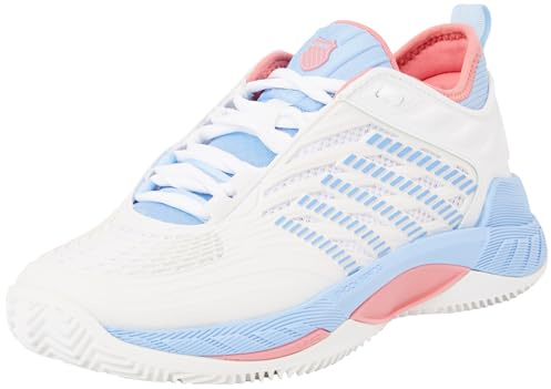 K-Swiss Dam Hypercourt Supreme 2 Hb tennissko, Ljusvit öppen luft jordgubbs glass, 39.5 EU