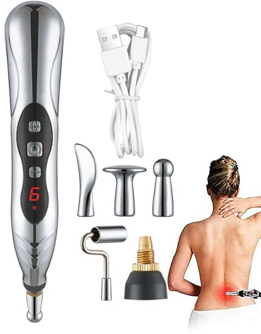 Outil de réflexologie | Stylo Meridiani - Stimulateur à Pression Rechargeable pour Méridiens Instruments Homme Femme Relaxation Musculaire Réflexologie