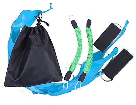 HEMOTON Bandas De Resistencia para Piernas Ajustables con Agarre Cómodo para Entrenamiento De Fuerza Velocidad y Agilidad Casa Fitness Pilates Yoga Verde