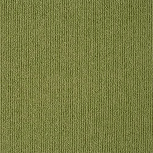 Selbstklebende Teppichfliesen, 30,5 x 30,5 cm, Mehrzweck-Teppichfliesen, Anti-Rutsch-Matten für Bodenbeläge, Schalldämmung, Abziehen und Aufkleben, 18 Stück (grün)