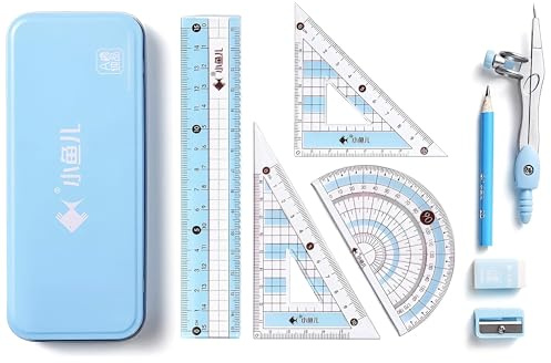 Visnreaen Compas dibujo tecnico，Material Escolar - Start Caja 3 Piezas - Compás Escolar de Precisión