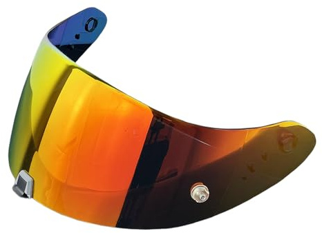 Generico Visiere per casco, Visiera d'aria R1 for SCORPION EXO R1 Air R1 EVO T520 ST1400 Visiera for Ca-sco Viseira Capacete Sostituzione ad alta chiarezza antivento(Deep Red)