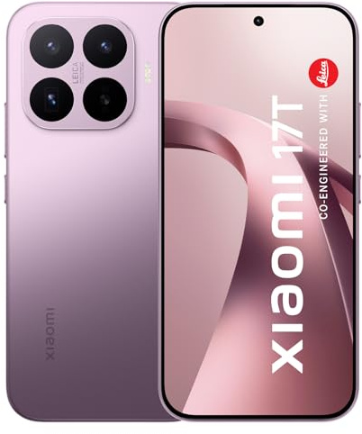 XIAOMI 17T, Smartphone 12+256GB, Violeta | 6,59 120Hz pantalla con cuidado de la vista, 6500 mAh batería de silicio-carbono, Leica 5x Teleobjetivo