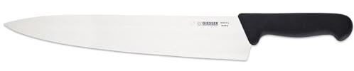 Giesser seit 1776 - Made in Germany - Kochmesser schwarz, Basic Black, Klinge 31 cm, rutschfest, scharfes Küchenmesser spülmaschinenfest, rostfrei
