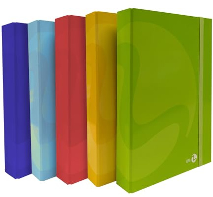 BM BeMore – Porta Documenti Vari Colori 0111060 – Dorso 5Cm – Dimensioni 24X35X5 Cm – Copertina Rigida – Plastificata Lucida – Confezione Da 1 Pezzo