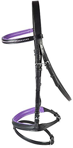 PFIFF Trensenzaum ´Staines´, schwarz-lila Mini-Mini-Shetty