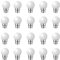 HUAMu Ampoules à baïonnette B22 - Paquet de 20 ampoule LED feston 2W(équivalent 20W),ampoule à économie d'énergie Golfball,ampoules BC Party Small/mini，blanc froid