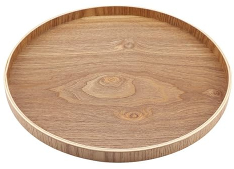 planche à fromage ronde pour ensemble de thé(33cm) Plateau de service en bois Tray Tray