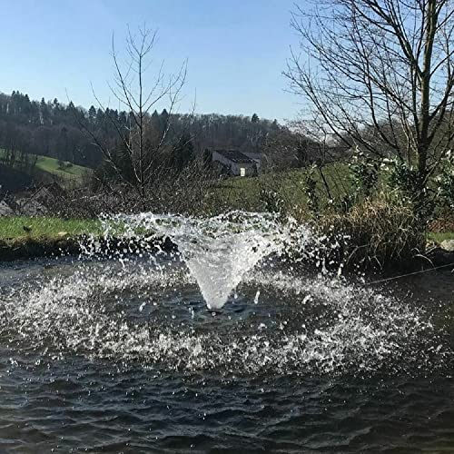 AquaOne Fontana per stagno COP-10000 90 W I fontana galleggiante 20000 l/h, colonna d'acqua in altezza di 1 m e diametro circa 3 m, fontana per laghetto da giardino, piscina