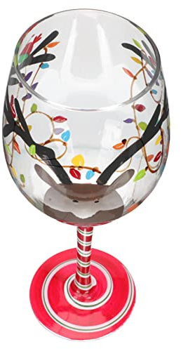 Anneome Weihnachtsweinglas Aus Glas Mit Stiel Für Haushalt Festive Glasbecher Für Wein Oder Cocktails Für Weihnachts-party-table Decor
