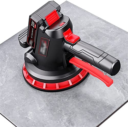 Fliesenverlegemaschine,Fliesenverlegemaschine,320kg 30-180cm Fliesenverlegemaschine Wand Bodenfliesen Verlege Vibrationswerkzeug mit großem Saugnapf (1x Lithium Batterie)