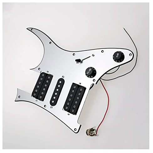 Vorverdrahtetes HSH-Schlagbrett, Multifunktionsschalter, Humbucker, Alnico V-Tonabnehmer, Schweißgeschirr-Set Für For RG-Gitarre vorverdrahtetes Pickguard-Set (Color : 03)