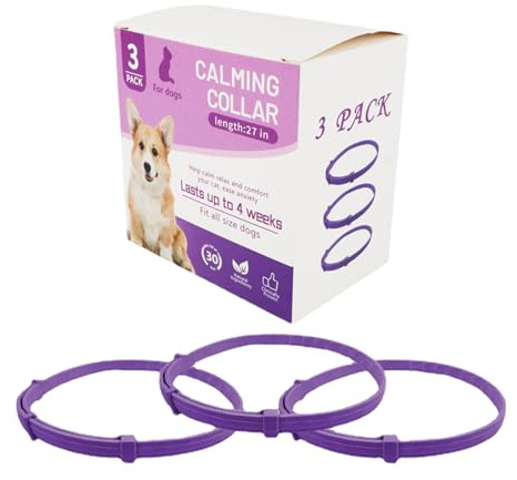 inoto Beruhigungshalsband, TPR-Haustier-Pheromonhalsband, verstellbares, effizientes Beruhigungshalsband, beruhigendes Halsband, beruhigt Kätzchen bei Angstzuständen (lila)
