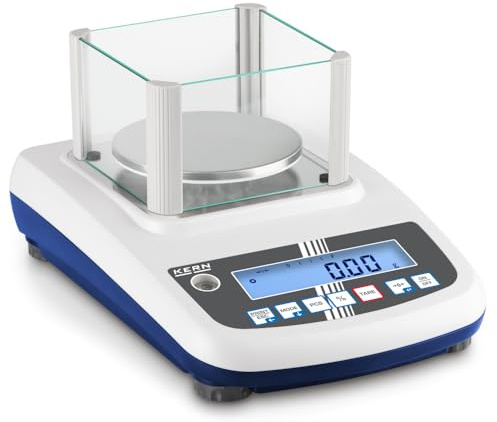 KERN & SOHN Kompakt-Laborwaage KERN PFB 600-3 (Abmessungen 210 x 315 x 90 mm, Gewicht 1,4 kg, Wägekapazität 600 g) PFB 600-3