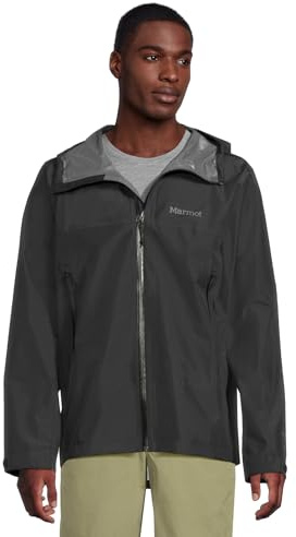 Marmot Män Minimalist Pertex Jacket, Vattentät Pertex Jacket, Lätt Regnjacka, Vindtät Regnrock, Andningsbar Vindjacka, Perfekt För Löpning Och Vandring, Black, Xxl