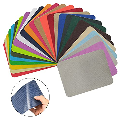 26 Stück Patches zum Aufbügeln 9.5X 12.4cm Mehrfarbig Flicken zum Aufbügeln Aufbügelflicken Bügelflicken für Kleidung, Flicken Reparatur Kit für Kleidung, Jeans, Jacken