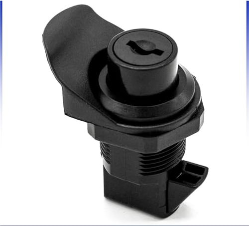 Serratura a camma con linguetta rivestita in cromo opaco Serratura for porta scorrevole Cilindro for armadio Cam Slam Lock Marine Visibile Push To Close Fermi 1 pz(ALUMINUM DOOR_DOOR LOCK)