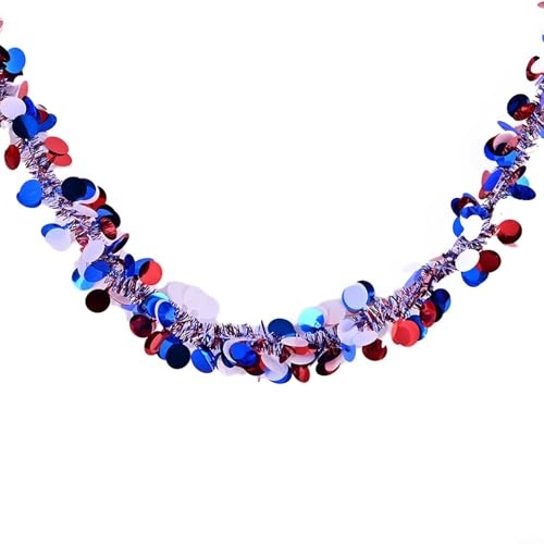 Partito sindacale King Coronation Decor Lametta Ghirlande Blu Bianco Rosso (B)