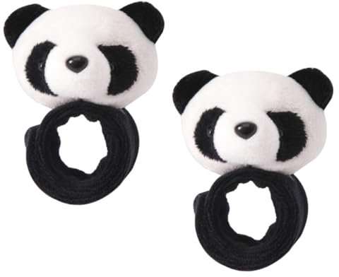 TOYANDONA 2stücke Schlagarmbänder Für Junge Mädchen Mit Cartoon-panda-design Plüschmaterial Partyzubehör Leicht Zu Öffnen Schließen