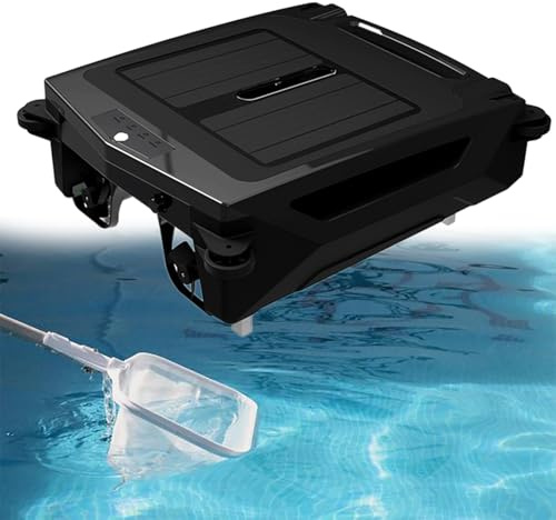 Beachtiful Robot Limpiador de Piscinas con Panel Solar de Diseño Automático, Robot Limpiador de Superficies de Piscinas, Limpiador de Piscinas Automático (Limpiador de Piscinas con Panel Solar)