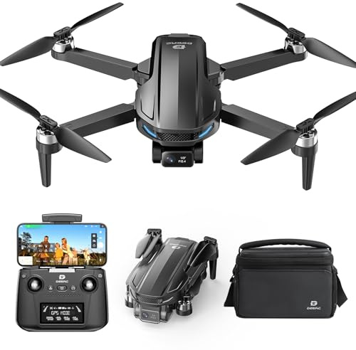 DEERC D65 Drohne mit 4K EIS Kamera und 2-Achsen-Gimbal, unter 249g, GPS Follow Me, 5G Bildübertragung, 26 Min Flugzeit, Intelligent Return, Profi Set für Anfänger，CO
