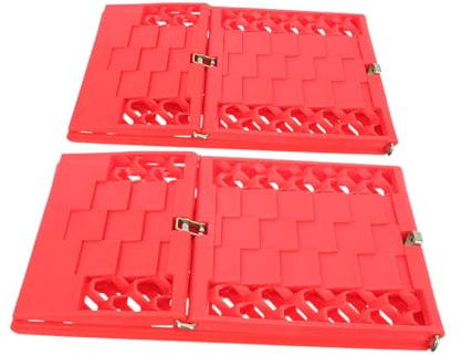 PEPLAYTAL Rutsch Traktionsplatten für Auto und Truck Faltbare Schneematten für Schnee und Schlamm Robuste Reifen Anfahrhilfe Verbesserte Haftung bei Notfällen Langlebige Skid Boards