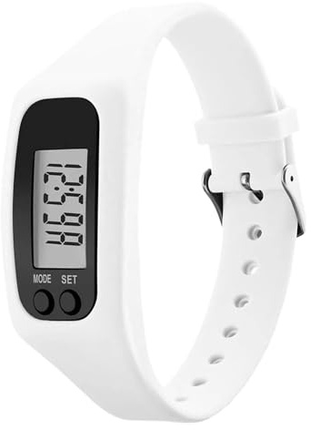 Reloj con Podómetro - Monitor De Pantalla LCD Ligero,Contador De Calorías Reloj Podómetro De Pasos - para Diario Viajes Desplazamiento Fin De Semana Caminar Correr Senderismo Gimnasio Hombres